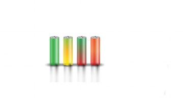 Batterie in verschiedenen Farben - Lithium-Ionen-Akku - Lithium-Eisenphosphat-Akku